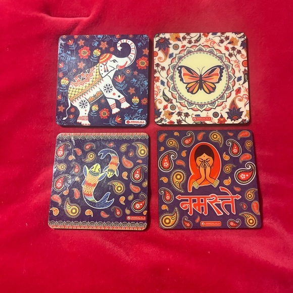 Multicolor Coaster Set - Picture 1 of 3